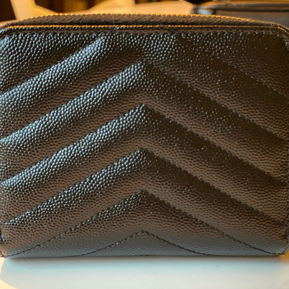YSL Quilted Bifold Compact Wallet